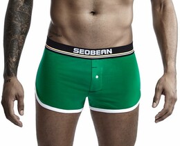 Фото - Мужские боксеры Seobean зеленые с черной резинкой - Men box
