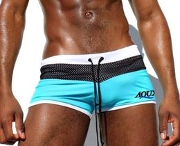 Фото - Голубые мужские плавки шорты АQUX для активных видов спорта - Men box