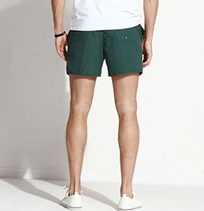Фото - Плавательные шорты от бренда Qike. Цвет: темно-зеленый - Men box
