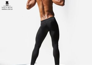 Фото - Мужские лосины для фитнеса AQUX черного цвета - Men box