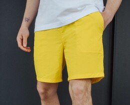 Фото - Пляжные шорты желтые однотонные Staff lo yellow - Men box