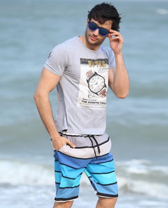 Фото - Пляжные мужские шорты Gailang. Цвет: синий - Men box