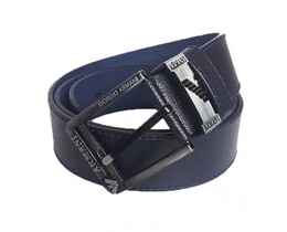 Фото - Ремень для брюк от бренда Leros темно-синего цвета - Men box