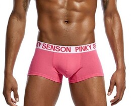 Фото - Мужские трусы хипсы Pinky Senson розового цвета - Men box
