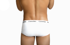 Фото - Белоснежные брифы Calvin Klein серии 365 с белой резинкой - Men box