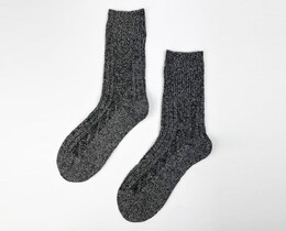 Фото - Высокие зимние носки SOX Warm цвета светло-серый меланж - Men box