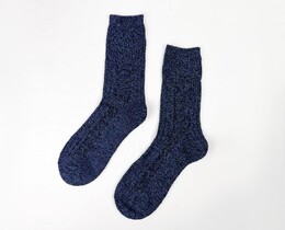 Фото - Носки шерстяные SOX Warm с узором цвета синий меланж - Men box