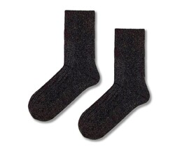 Фото - Зимние шерстяные носки SOX Warm меланж темно-коричневый - Men box