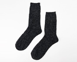Фото - Теплые носки SOX Warm меланжевые темно-серого цвета - Men box