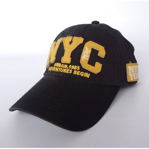 Фото - Бейсболка мужская Sport Line черная с желтым лого NYC - Men box