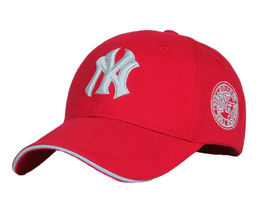 Фото - Бейсболка от бренда Narason красного цвета с лого NY - Men box