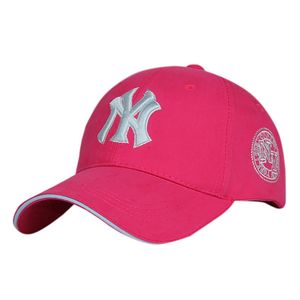 Фото - Женская бейсболка Narason розового цвета с лого NY - Men box