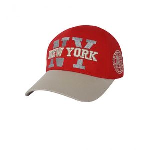 Фото - Детская бейсболка Sport Line красная с логотипом New York - Men box