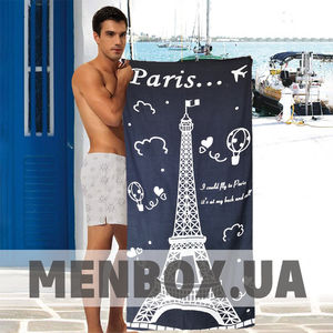 Фото - Пляжное полотенце Paris с Эйфелевой башней - Men box
