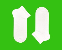 Фото - Короткие носки украинского бренда SOX однотонные белые - Men box