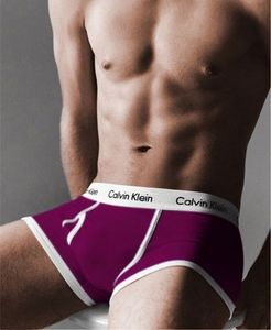 Фото - Боксеры Calvin Klein фиолетового цвета с белой резинкой из серии 365 - Men box