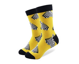 Фото - Носки "Зебра" от бренда Friendly Socks желтого цвета - Men box