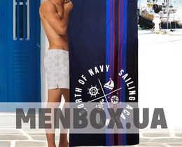 Фото - Пляжное полотенце Shamrock темно-синего цвета - Men box