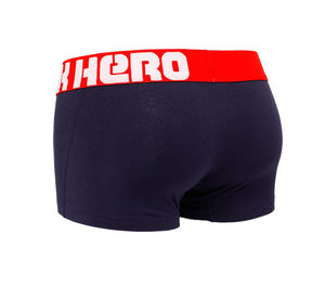 Фото - Темно-синие боксеры с красной резинкой Pink Hero - Men box