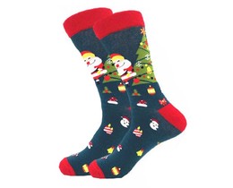 Фото - Носки рождественские Friendly Socks с принтом "Санта-Клаус" - Men box