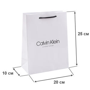 Фото - Пакет Calvin Klein белого цвета 20*25*10 см - Men box