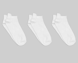 Фото - Набор летних спортивных носков Friendly Socks (3 пары). Цвет: белый - Men box