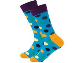 Фото - Носки бренда Friendly Socks голубые с желтыми пятками - Men box