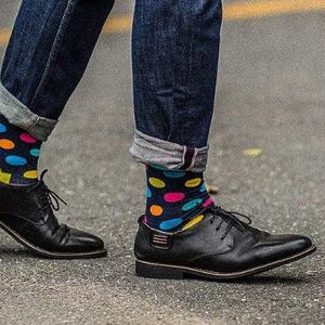 Фото - Мужские носки в разноцветный горох Friendly Socks - Men box