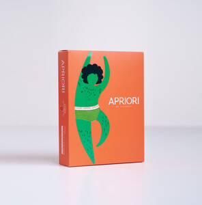 Фото - Классические брифы APRIORI зеленые с белой резинкой - Men box