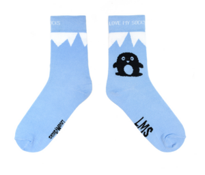 Фото - Голубые носки с пингвинами от LMS - Men box