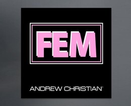 Фото - Стикер (наклейка) FEM от Andrew Christian с УФ-покрытием - Men box