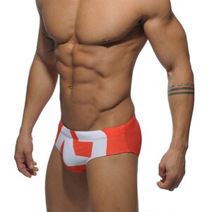 Фото - Короткие мужские плавки Sport Line оранжевого цвета - Men box