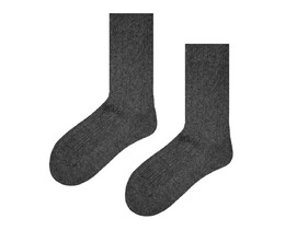 Фото - Высокие зимние носки SOX темно-серые с косами - Men box