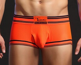 Фото - Боксеры для мужчин от бренда Tauwell оранжевого цвета - Men box
